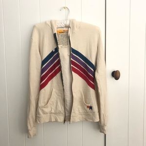 rare vintage white aviator nation zip up hoodie
